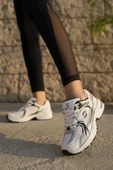 Tomiross Garantili Kadın Beyaz Siyah Günlük Rahat Sneaker Ayakkabı INF-3756 - 1