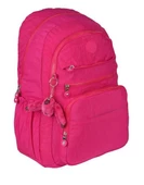 5 Bölmeli Kırınkıl Su İtici Kumaş  Aksesuarlı Okul Sırt Çantası RLX1630-Pembe - 1