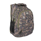 4 Bölmeli Su İtici Kumaş USB Giriş Aparatlı Okul Sırt Çantası RLX2229-Kamuflaj thumbnail 1