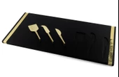 Mikasa Moor Siyah Gold 3 Parça Peynir Servis Seti 60x30cm - 2