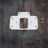 Mobilya Dolap Kapak Metal Beyaz Tamir Saç Hanaks Mutfak Gardrop Menteşesi Düz Tas Menteşe Set 8'li thumbnail 2