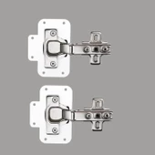 Mobilya Dolap Kapak Metal Beyaz Tamir Saç Hanaks Mutfak Gardrop Menteşesi Düz Tas Menteşe Set 4'lü thumbnail 8