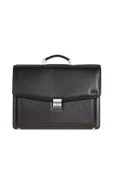 Grande Erkek Hakiki Deri Evrak Çantası Siyah 4211 thumbnail 1
