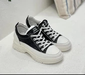 GUJA 24Y314 GİZLİ TOPUK DERİ KADIN SNEAKER AYAKKABI - 2