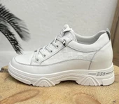 GUJA 24Y314 GİZLİ TOPUK DERİ KADIN SNEAKER AYAKKABI - 4