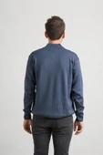 Regular Fit Yarım Balıkçı Fermuarlı Akrilik Viskon Karışımlı Erkek Triko Kazak - 3