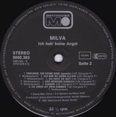 Milva – Ich Hab' Keine Angst chanson tarz plak alithestereo - 4