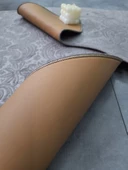 Bonny Home Ultrasoft Desenli 3lü Gri Klozet Takımı Banyo Halısı Paspası Seti - 2