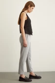 Skinny Kumaş Pantolon Gri thumbnail 4