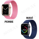 Apple Watch 10 42mm - 38/40/41mm Kordon Medium Örgü Solo Loop Kordon 32 147mm 2/3/4/5/6/se/7/8/9 - 9