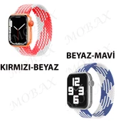 Apple Watch 10 42mm - 38/40/41mm Kordon Medium Örgü Solo Loop Kordon 32 147mm 2/3/4/5/6/se/7/8/9 - 5