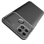 Oppo A15S Kılıf Karbon Silikon Case - 9