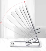 Masaüstü Slim Alüminyüm Tablet Telefon Standı Tutucu H8 - 12