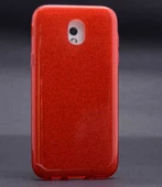 Samsung Galaxy J730 Pro Kılıf Simli Parlak Shining Kapak - 4