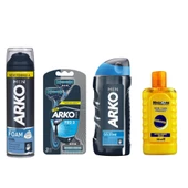 Magicare After Shave Balm Survıver 200 Ml+Arko Men T3 Pro 3 Bıçaklı Tıraş Bıçağı 3'lü & Cool Tıraş K - 1