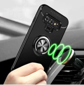 Samsung Galaxy Note 9 Kılıf Yüzüklü Magnetli Ravel Case - 9