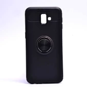 Samsung Galaxy J6 Plus Kılıf Yüzüklü Magnetli Ravel Case - 5