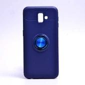 Samsung Galaxy J6 Plus Kılıf Yüzüklü Magnetli Ravel Case - 7