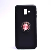 Samsung Galaxy J6 Plus Kılıf Yüzüklü Magnetli Ravel Case - 9