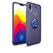 Huawei Y7 Prime 2019 Kılıf Yüzüklü Magnetli Ravel Case - 4