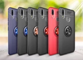 Huawei Y7 Prime 2019 Kılıf Yüzüklü Magnetli Ravel Case - 6