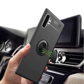 Samsung Galaxy Note 10 Plus Kılıf Yüzüklü Magnetli Ravel Case - 12