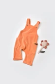 Bebek Kadife Salopet Tulum, %80 Organik Pamuk & %20 Polyester, Bebek ve Yenidoğan Serisi - CSYK6035 thumbnail 2