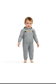 Bebek Kapüşonlu Ceket ve Pantolon Takımı, %100 Organik Pamuk, Bebek ve Yenidoğan Serisi - CSY8004 - 2