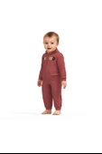 Bebek Kapüşonlu Ceket ve Pantolon Takımı, %100 Organik Pamuk, Bebek ve Yenidoğan Serisi - CSY8006 - 4
