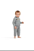 Bebek Kapüşonlu Ceket ve Pantolon Takımı, %100 Organik Pamuk, Bebek ve Yenidoğan Serisi - CSY8004 - 3