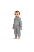 Bebek Kapüşonlu Ceket ve Pantolon Takımı, %100 Organik Pamuk, Bebek ve Yenidoğan Serisi - CSY8004 - 4