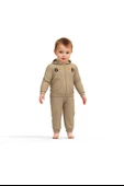 Bebek Kapüşonlu Ceket ve Pantolon Takımı, %100 Organik Pamuk, Bebek ve Yenidoğan Serisi - CSY8007 - 2