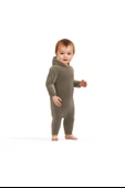 Bebek Kapüşonlu Fermuarlı Tulum, %80 Organik Pamuk & %20 Polyester, Bebek ve Yenidoğan Serisi - CSYK6042 - 3
