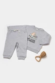 Bebek Uzun Kollu Tişört ve Pantolon Takımı, %100 Organik Pamuk, Bebek ve Yenidoğan Serisi - CSY8024 - 1