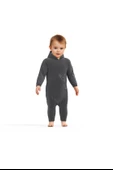 Bebek Kapüşonlu Fermuarlı Tulum, %80 Organik Pamuk & %20 Polyester, Bebek ve Yenidoğan Serisi - CSYK6046 - 2