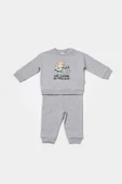 Bebek Uzun Kollu Tişört ve Pantolon Takımı, %100 Organik Pamuk, Bebek ve Yenidoğan Serisi - CSY8024 - 2