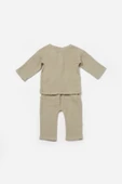 Bebek Uzun Kollu Tişört ve Pantolon Takım, %100 Pamuk, Bebek ve Yenidoğan Serisi - CSYM7025 - 3