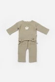 Bebek Uzun Kollu Tişört ve Pantolon Takım, %100 Pamuk, Bebek ve Yenidoğan Serisi - CSYM7025 - 2