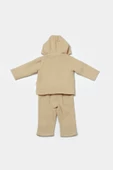 Bebek Kapüşonlu Ceket ve Pantolon Takımı, %100 Pamuk, Bebek ve Yenidoğan Serisi - CSYM7035 - 3