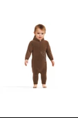 Bebek Kapüşonlu Fermuarlı Tulum, %80 Organik Pamuk & %20 Polyester, Bebek ve Yenidoğan Serisi - CSYK6044 - 6