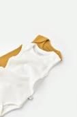Bebek 2 Parça Kolsuz Body, %50 Modal Kumaş - %50 Organik Pamuk, Bebek ve Yenidoğan Serisi - CSYM11109 - 3