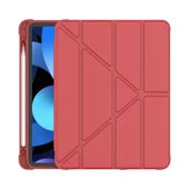 Samsung Galaxy Tab S7 Plus T970 T975 T977 Kılıf Kalem Bölmeli Trifolding Case - 5