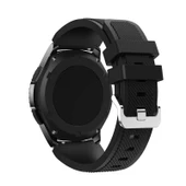 Samsung Galaxy Watch 42mm Active 2 40mm 44mm Kordon Çizgili Silikon Kordon - 7