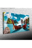 Mavi Ada Canvas Tablo (60x120) - 1
