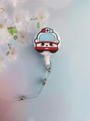 Ambulans Silikon Yoyo Yaka Kartlığı Yatay Dikey Kart Koruyucu - 2