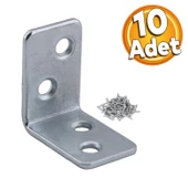 Mobilya Eşya Dolap Duvara Sabitleyici Köşebent Bağlantı Aparatı L Demiri Gönye 30x30x20 Mm (10 ADET) - 1