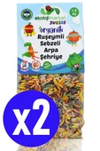 Organik Ruşeymli Sebzeli Bebek Makarnası Arpa Şehriye 250 Gr (2 Adet) (Süt Ve Yumurta İçermez) - 1