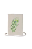 Tavuskuşu Tüyü Peacook Nakışlı Kitap - Tablet - Ebook Çantası / Kılıfı - 1
