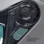 NEXX SX.100R GRIDLINE MAT GRİ-KIRMIZI KASK thumbnail 4