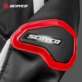 SCOYCO JK152 4 MEVSİM MONT DERİ KIRMIZI - 6